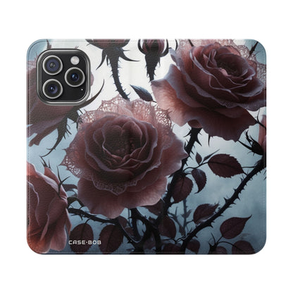Lace Rose Moonlight - iPhone 15 Pro Max Case - Wallet