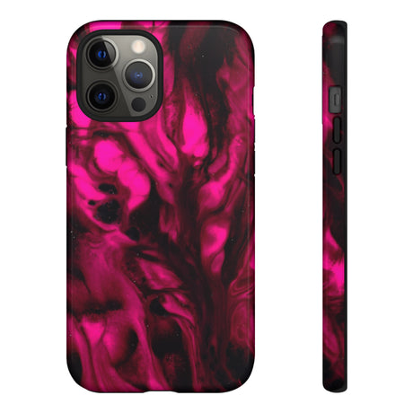 Bright Pink Ink Art iPhone Case (Protective) iPhone 12 Pro Max Glossy Phone Case