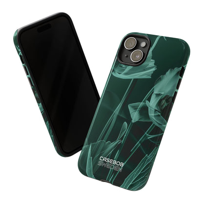 Teal Bloom Radiance iPhone 15 - Tough