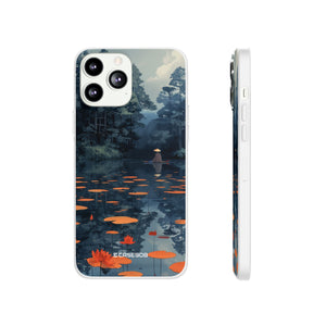 Tranquil Lotus Serenity | Flexible Phone Case for iPhone