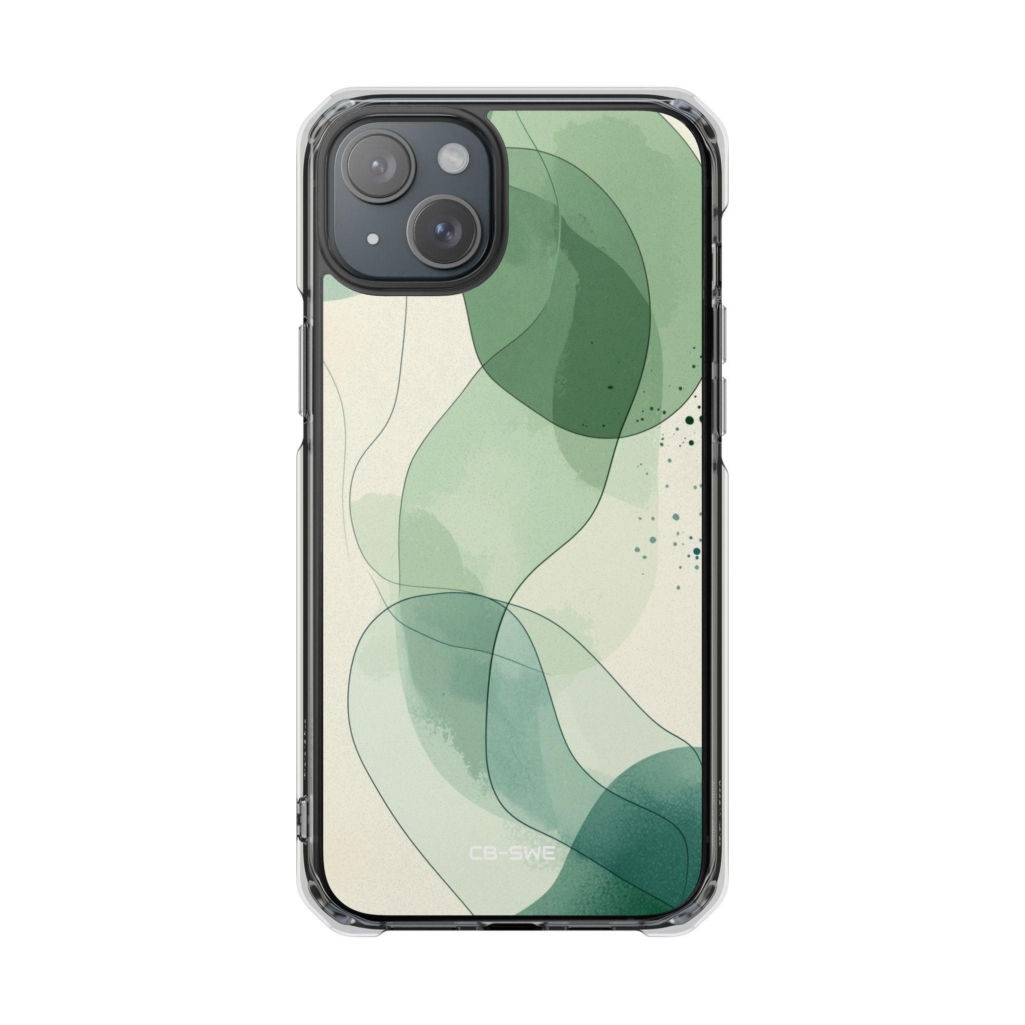 Green Waves Dance iPhone Case - Impact
