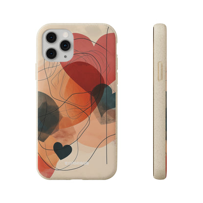 Abstract Heart Harmony | Biodegradable Phone Case