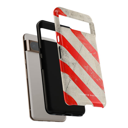 Striker Crimson Stripes Google Pixel 8 - Tough Phone Case