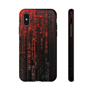 Digital Shield: Red Gradient - Protective Phone Case