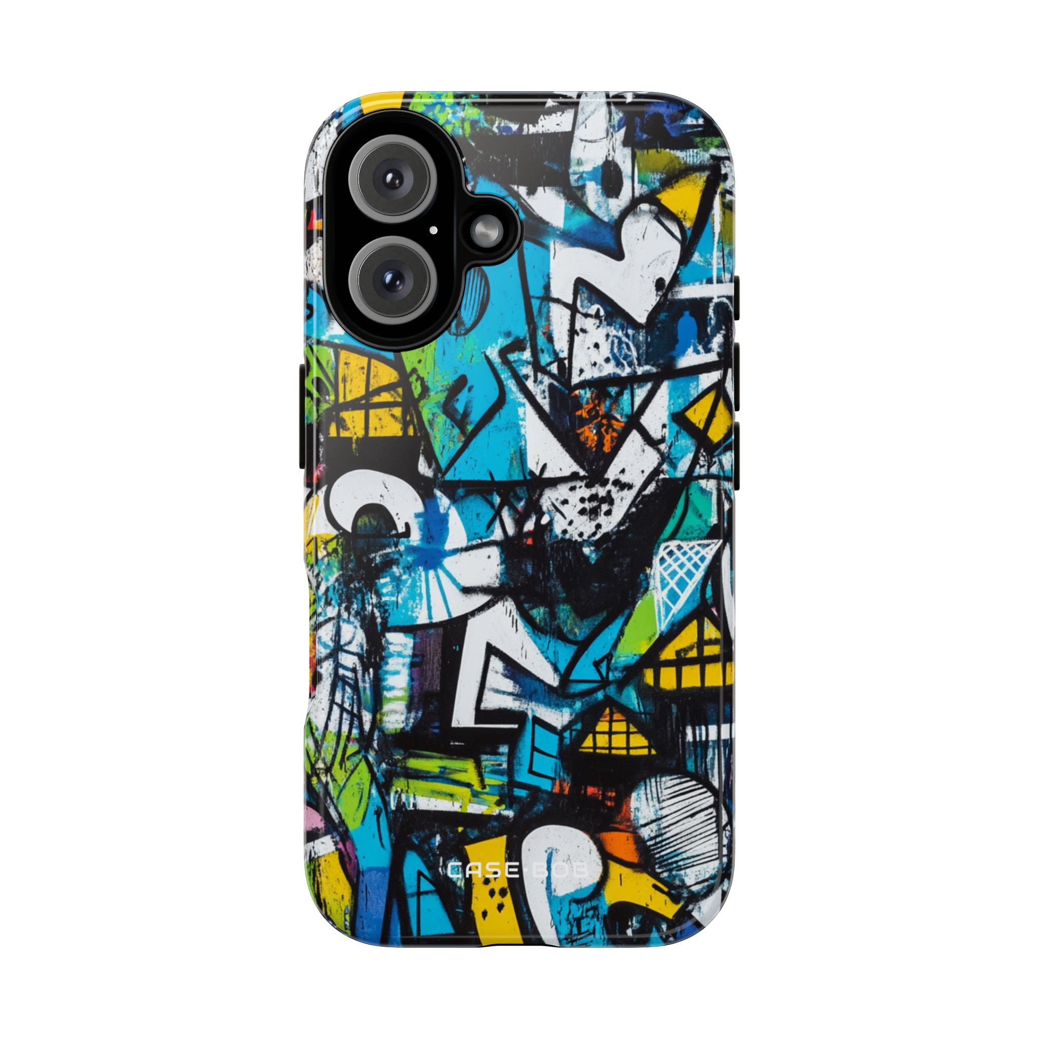 White Ripple Drift iPhone 16 Case - Tough