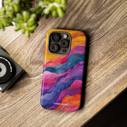 Vibrant Flow iPhone 15 Pro Case - Tough