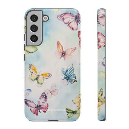 Watercolor Butterfly Bliss - Tough Samsung S22 Phone Case