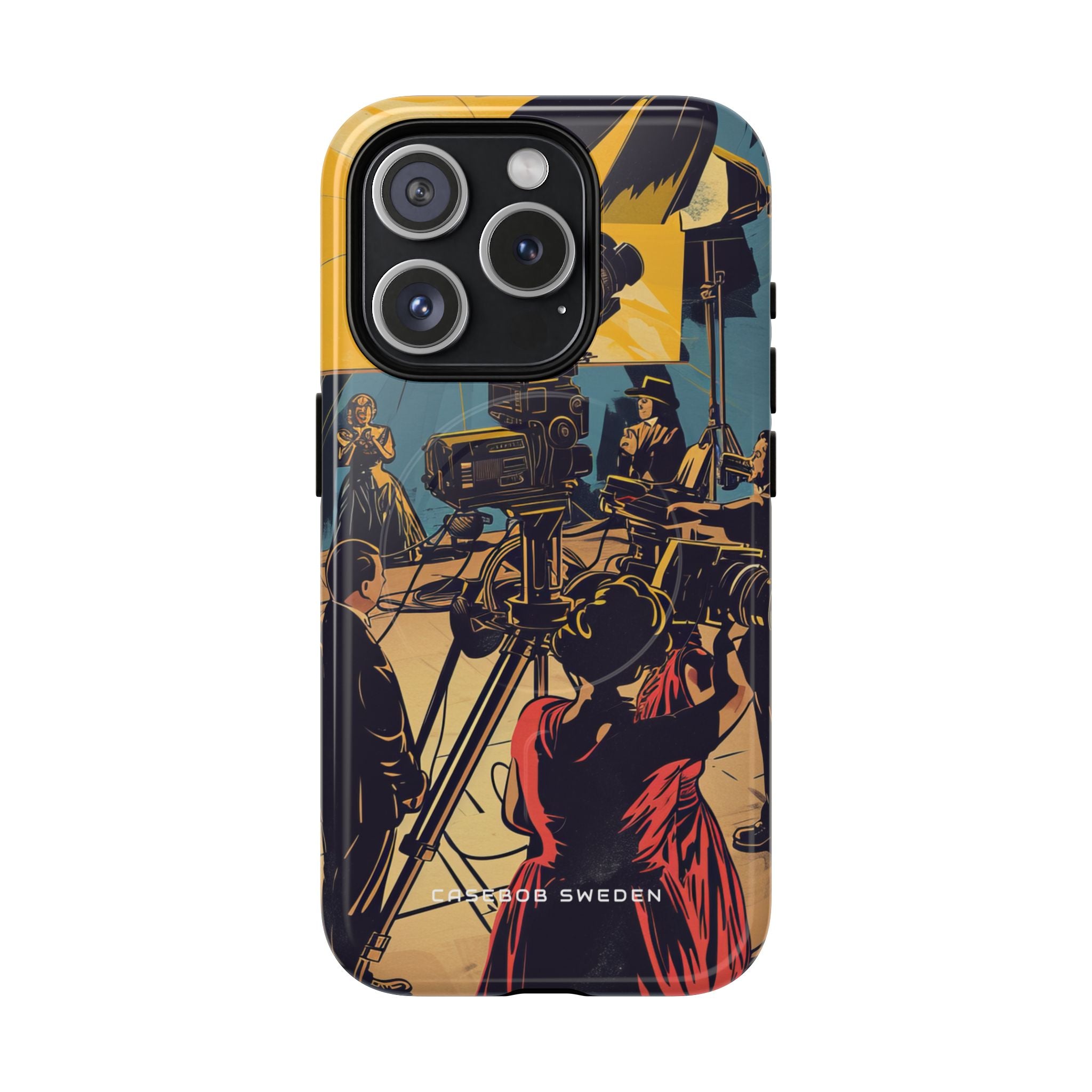 Golden Era Cinematic Spotlight iPhone 15 | Tough+ Phone Case