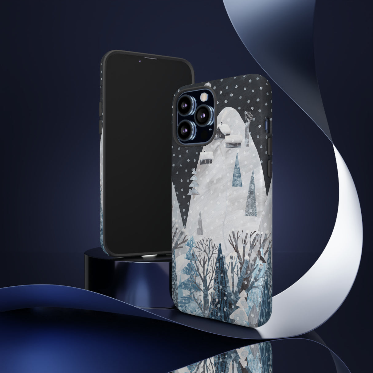 Cute Winter Landscape - Protective Phone Case