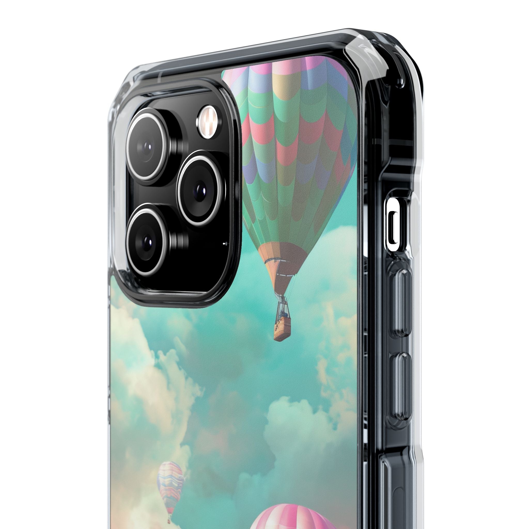 Pastel Balloon Adventure - Clear Impact iPhone 14 Phone Case