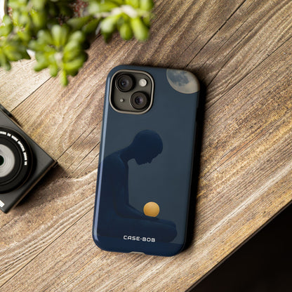Moonlit Contemplation iPhone 15 Case - Tough