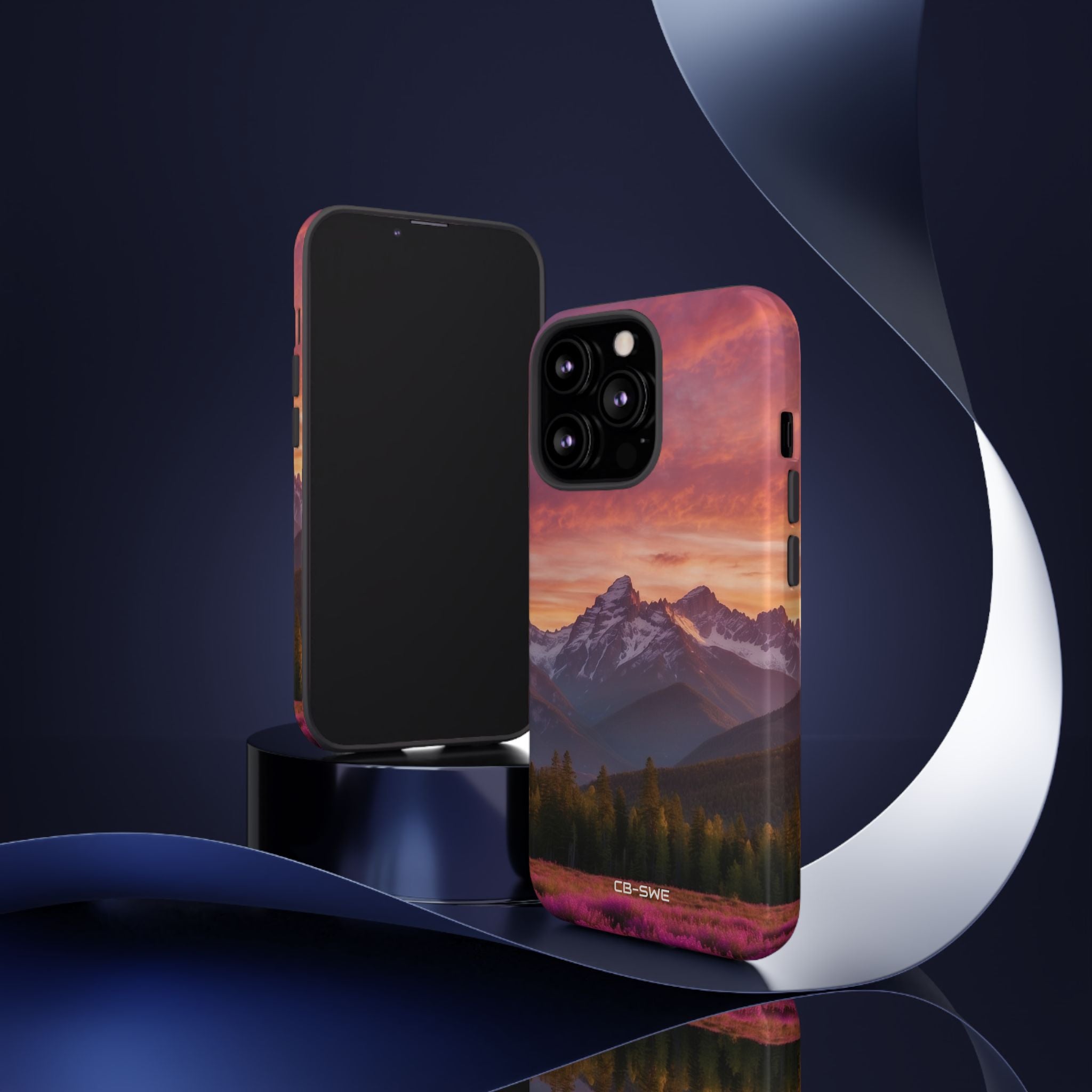 Mountain Peaks Glow - iPhone Case