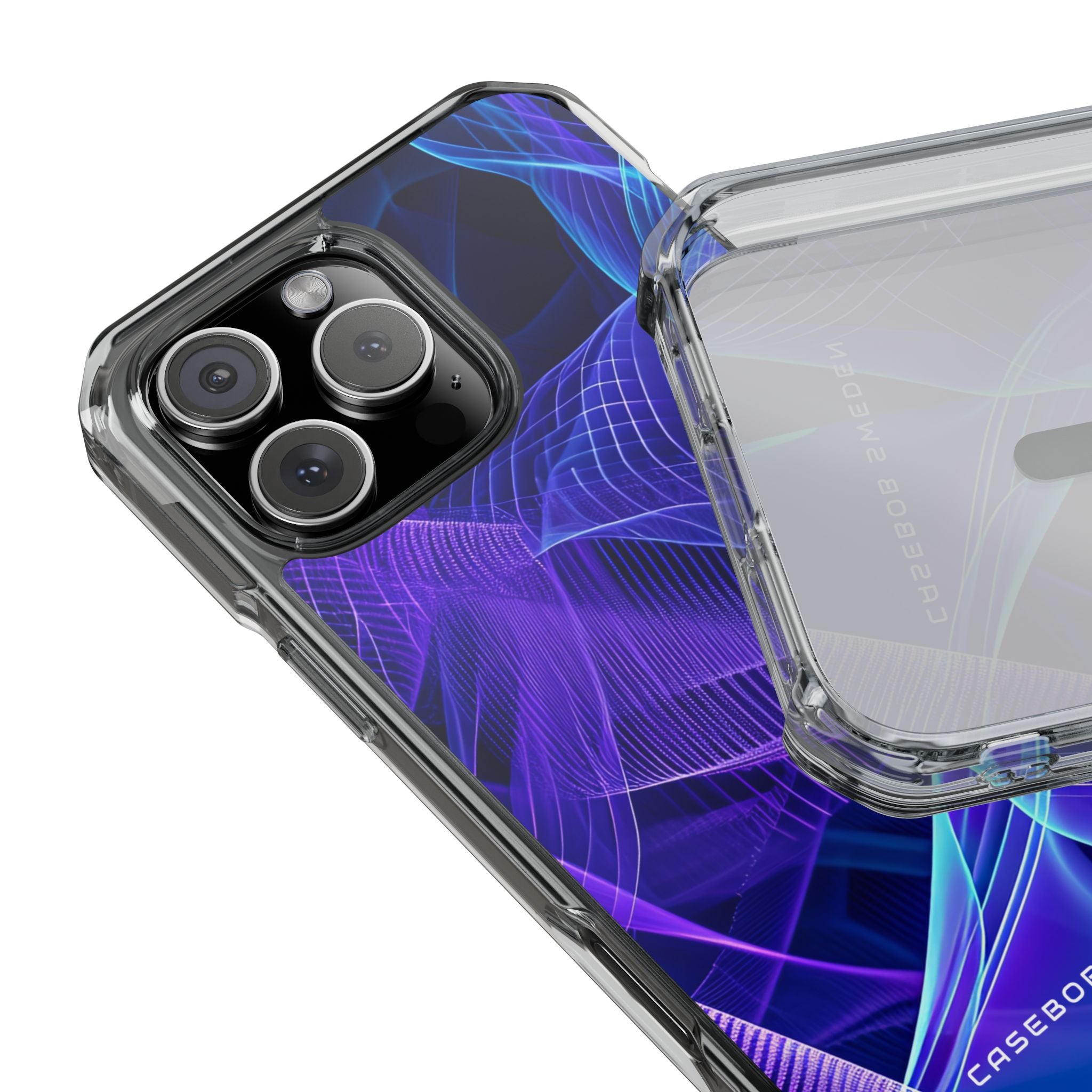 Gradient Flowscape iPhone 16 - Clear Impact Phone Case