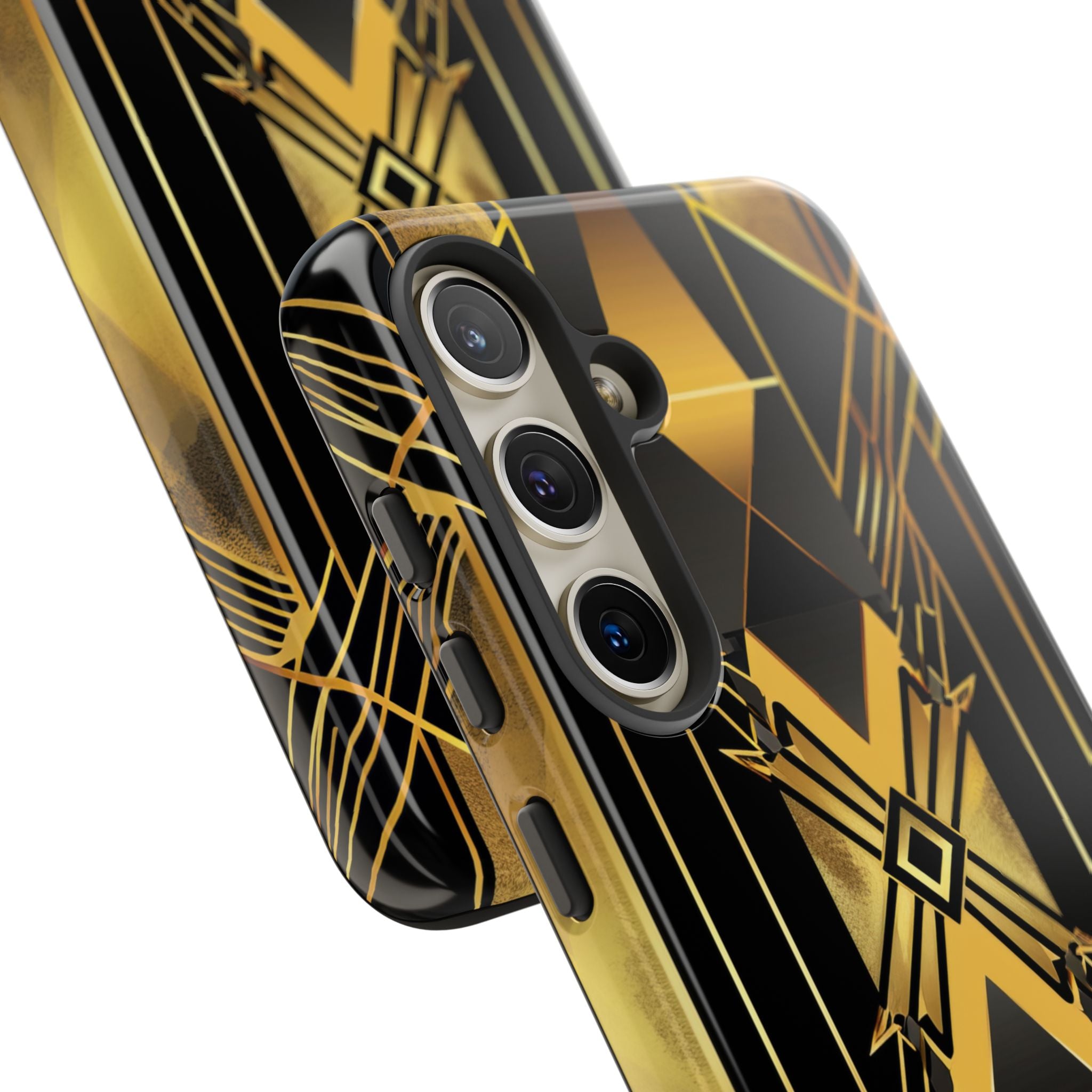 Golden Geometric Elegance Samsung S24 - Tough Phone Case