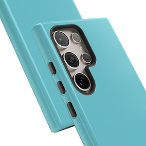 Cyan Blue - Protective Phone Case - Protective Phone Case