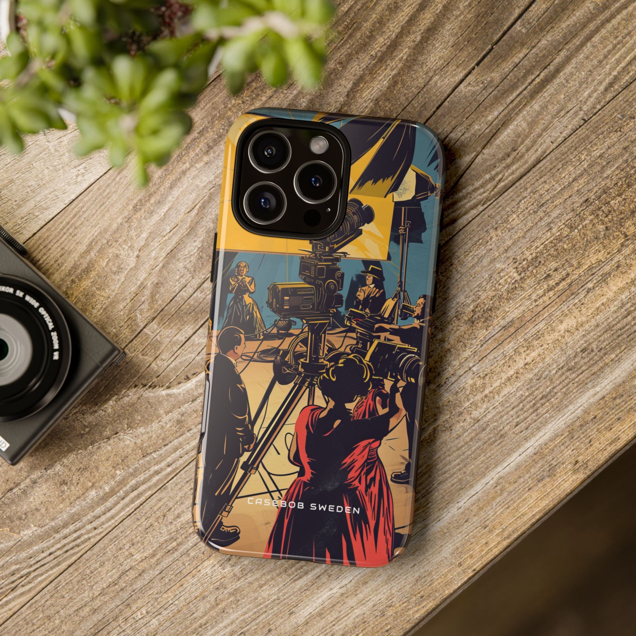 Golden Era Cinematic Spotlight iPhone 16 - Tough Phone Case