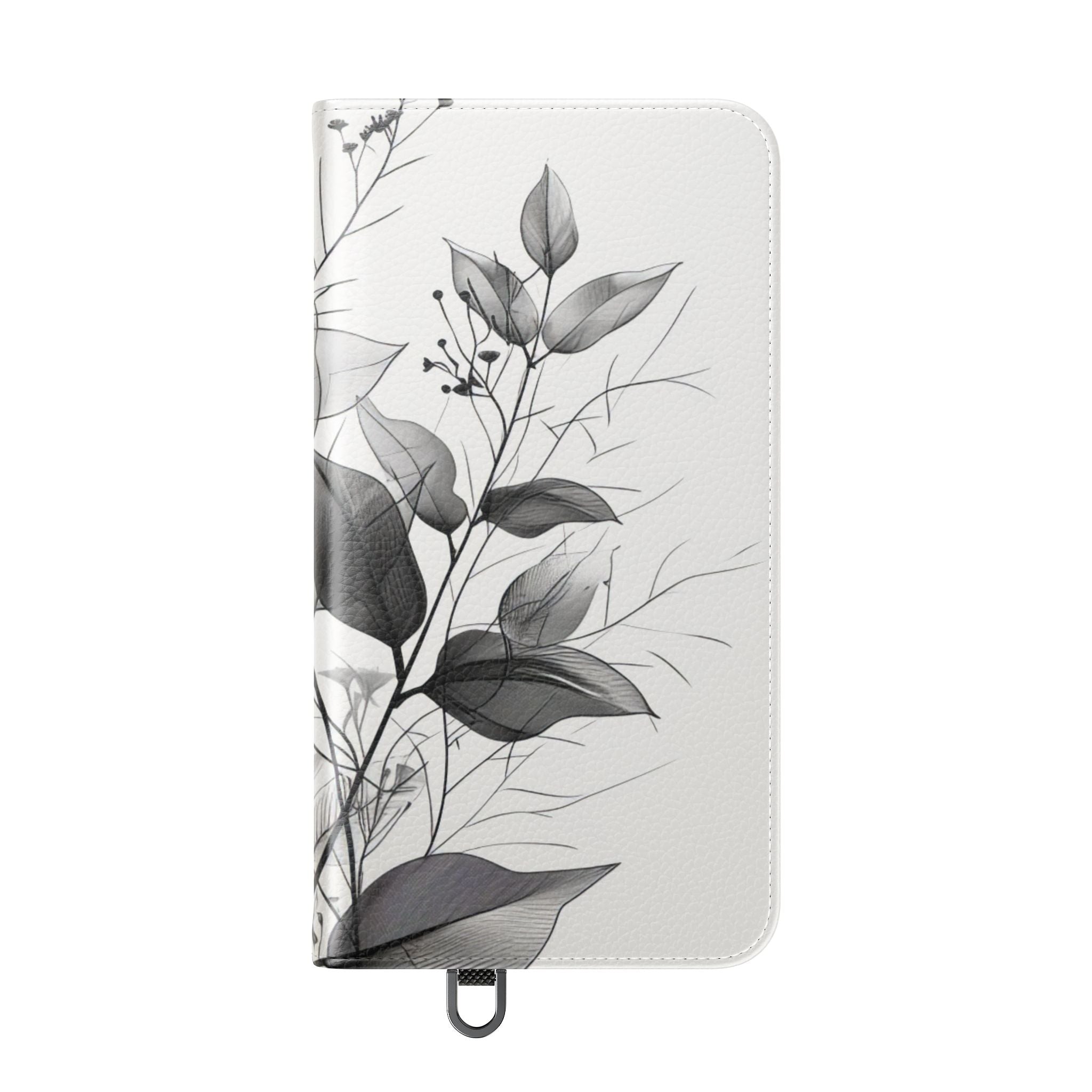 Silver Leaves - Samsung S24 Plus Case - Wallet