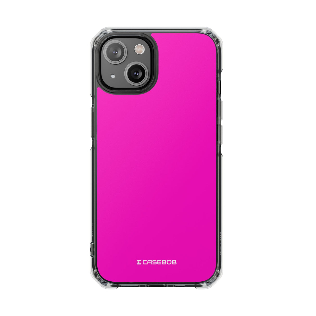 Shocking Pink | Handyhülle für iPhone (Clear Impact Case – magnetisch) 