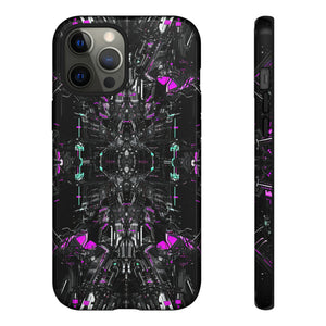 Purple Grid Mirage - Protective Phone Case