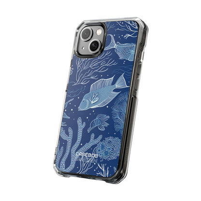 Blue Coral Garden iPhone 14 - Impact Clear+