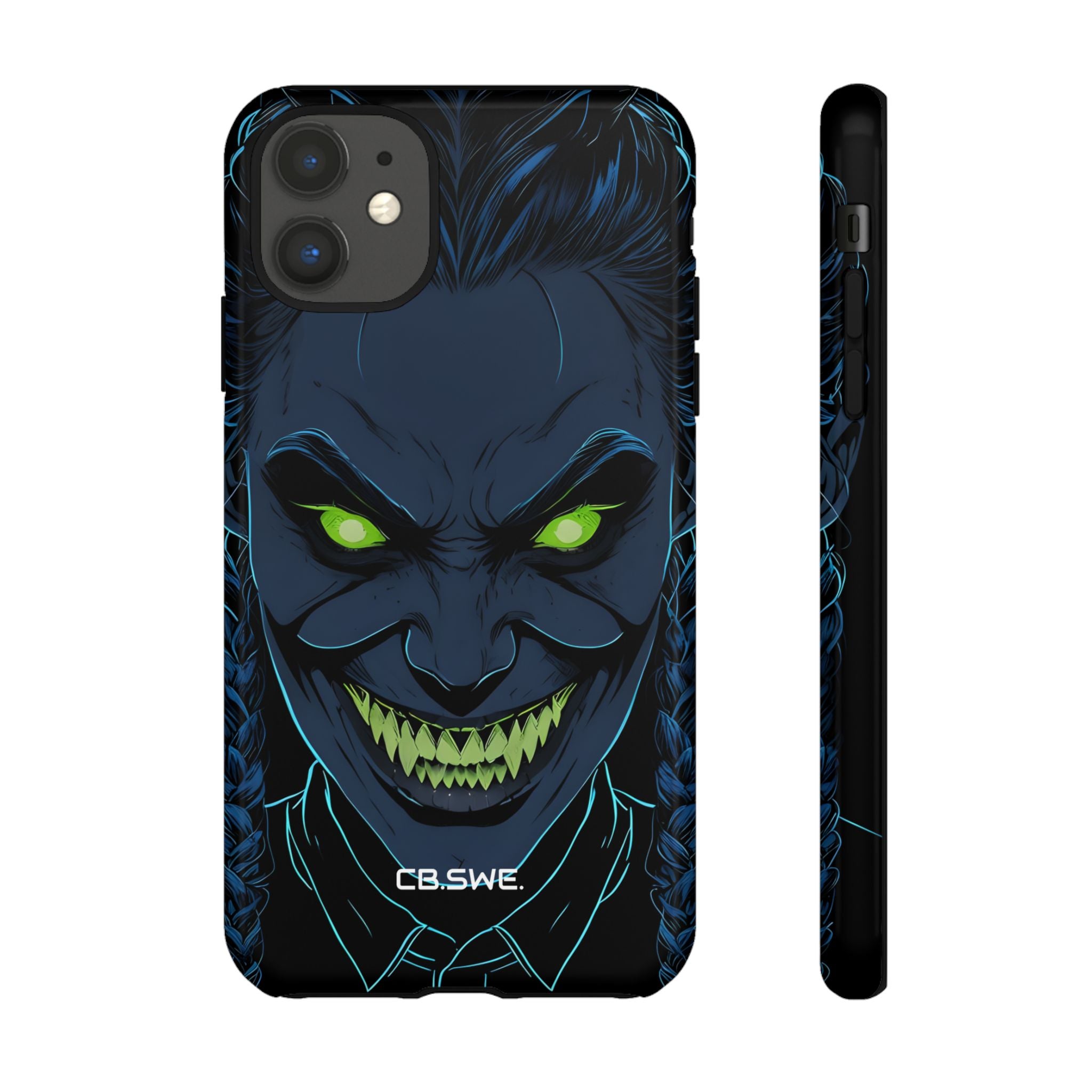 Eerie Sinister Character Neon Green Eyes iPhone 11 - Tough