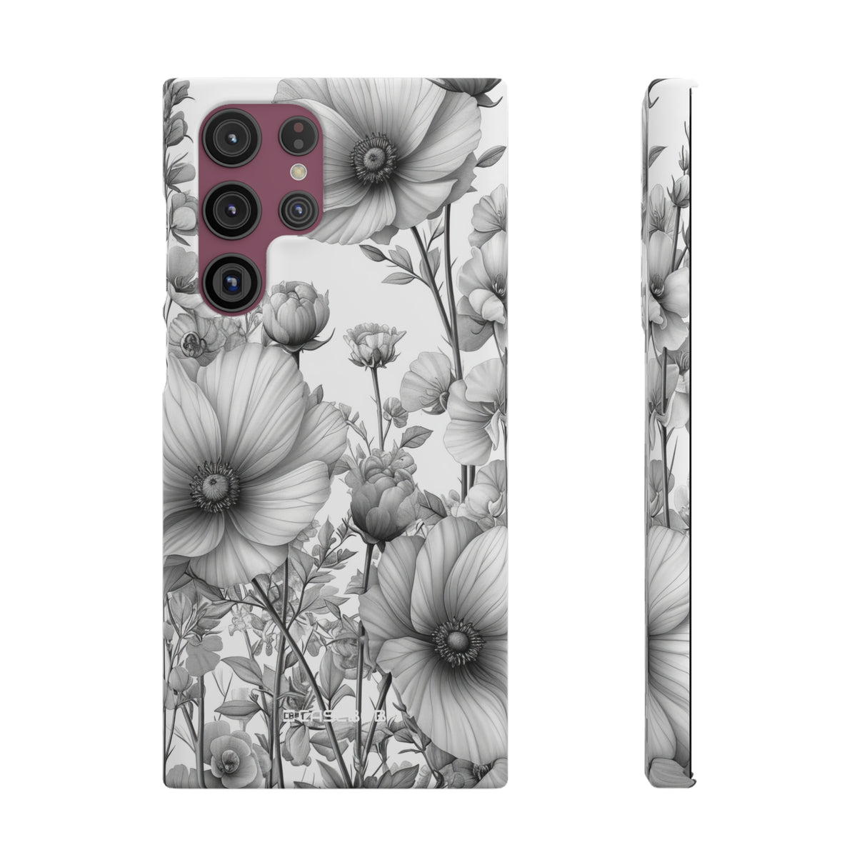 Monochrome Flora | Slim Phone Case for Samsung