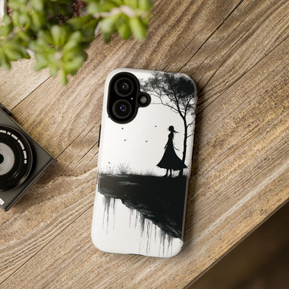 Cliffside Silhouette iPhone 16 Plus Case - Tough