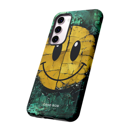 Cracked Smiley Samsung S23 Plus Case - Tough