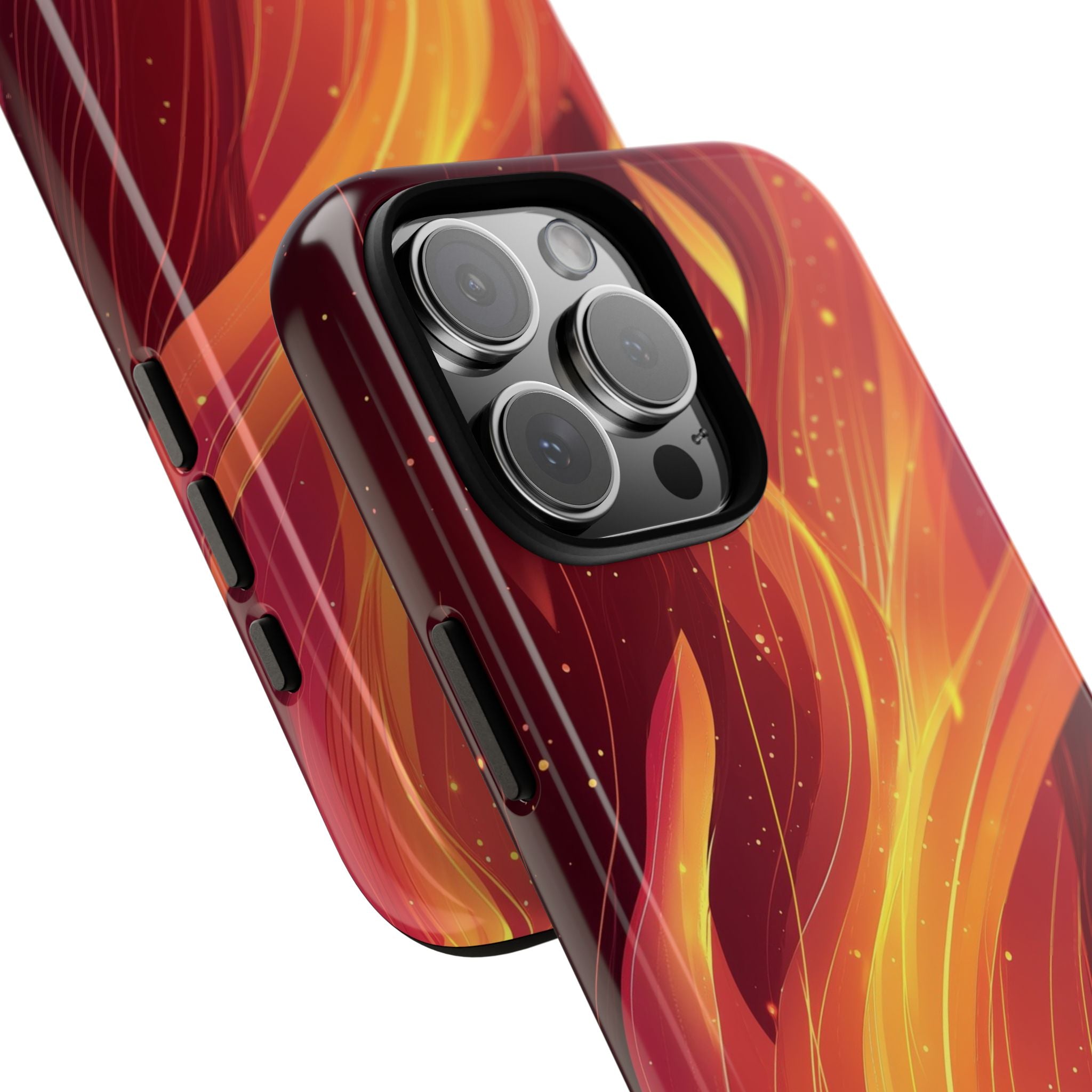 Flaming Flow iPhone 16 Pro Max Case - Tough