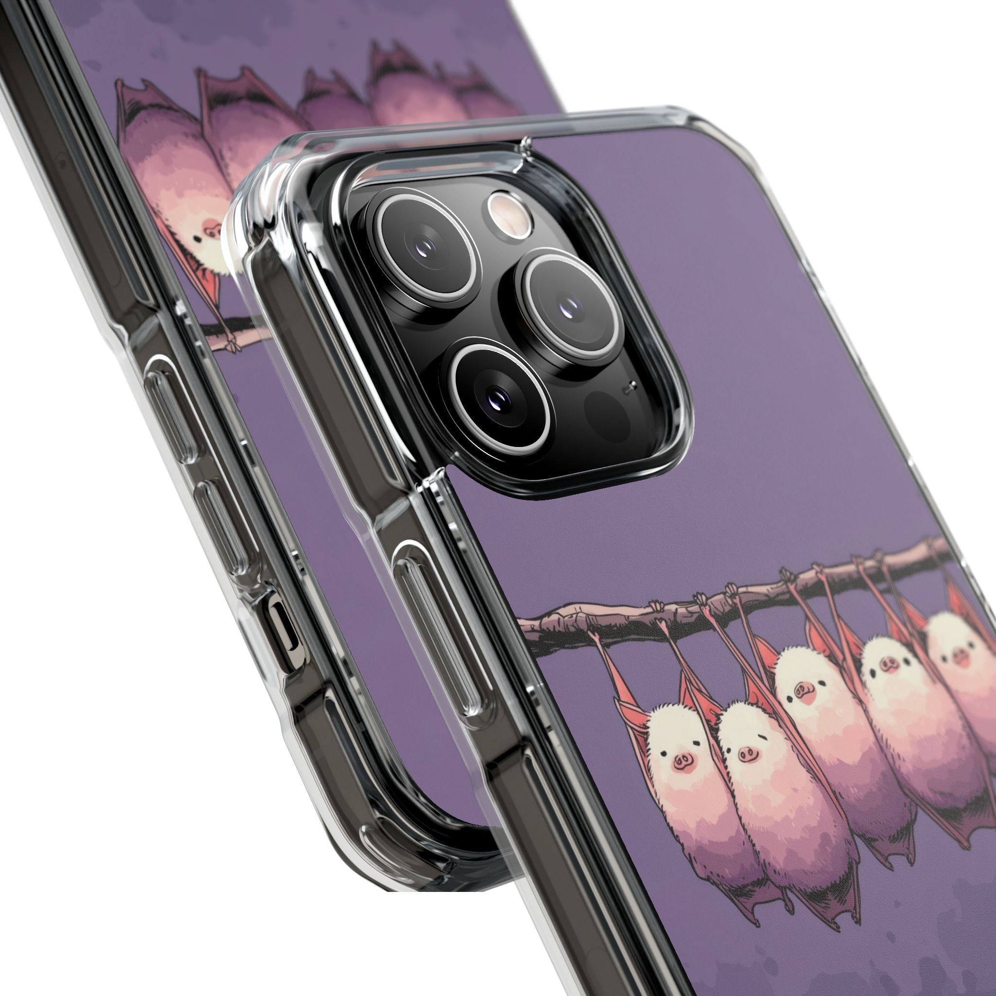 Bats Hang Playfully iPhone Case - Impact