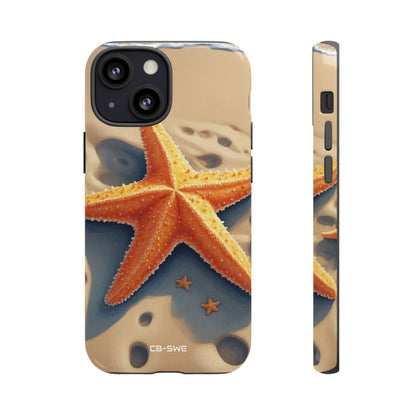 Starfish Rests On Sand - iPhone Case