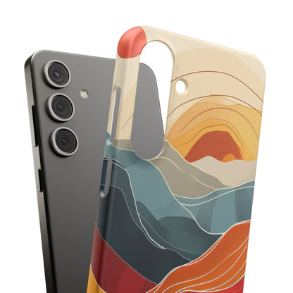 Harmonic Flow of Lines and Color Samsung S24 - Slim Phone Case