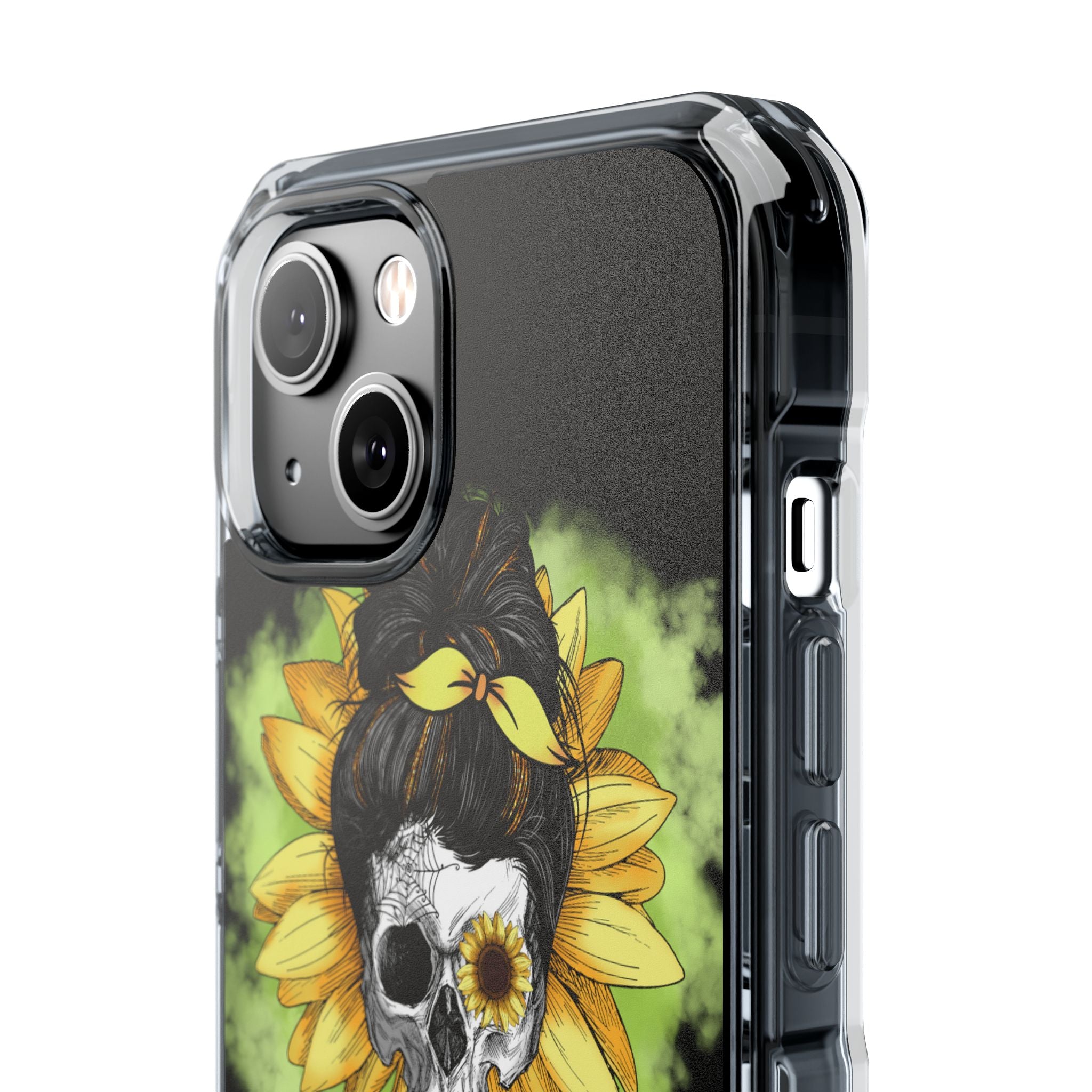 Sunflower Skull Fusion iPhone Case - Impact