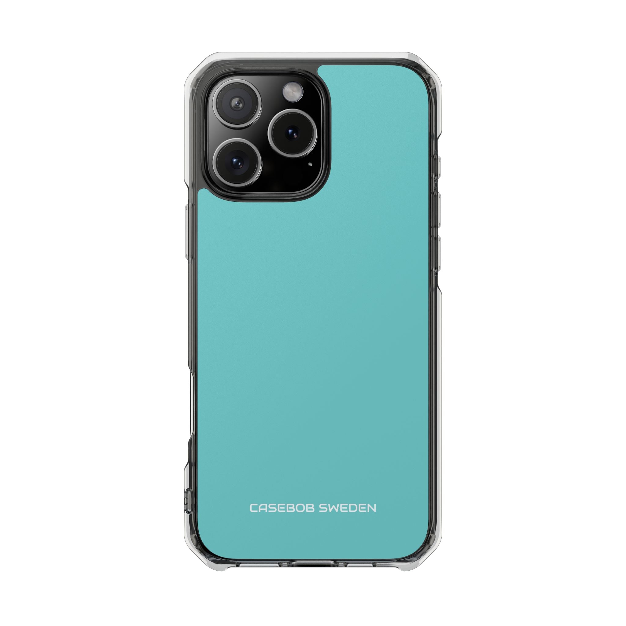 Turquoise Blue - Clear Impact iPhone 16 Phone Case