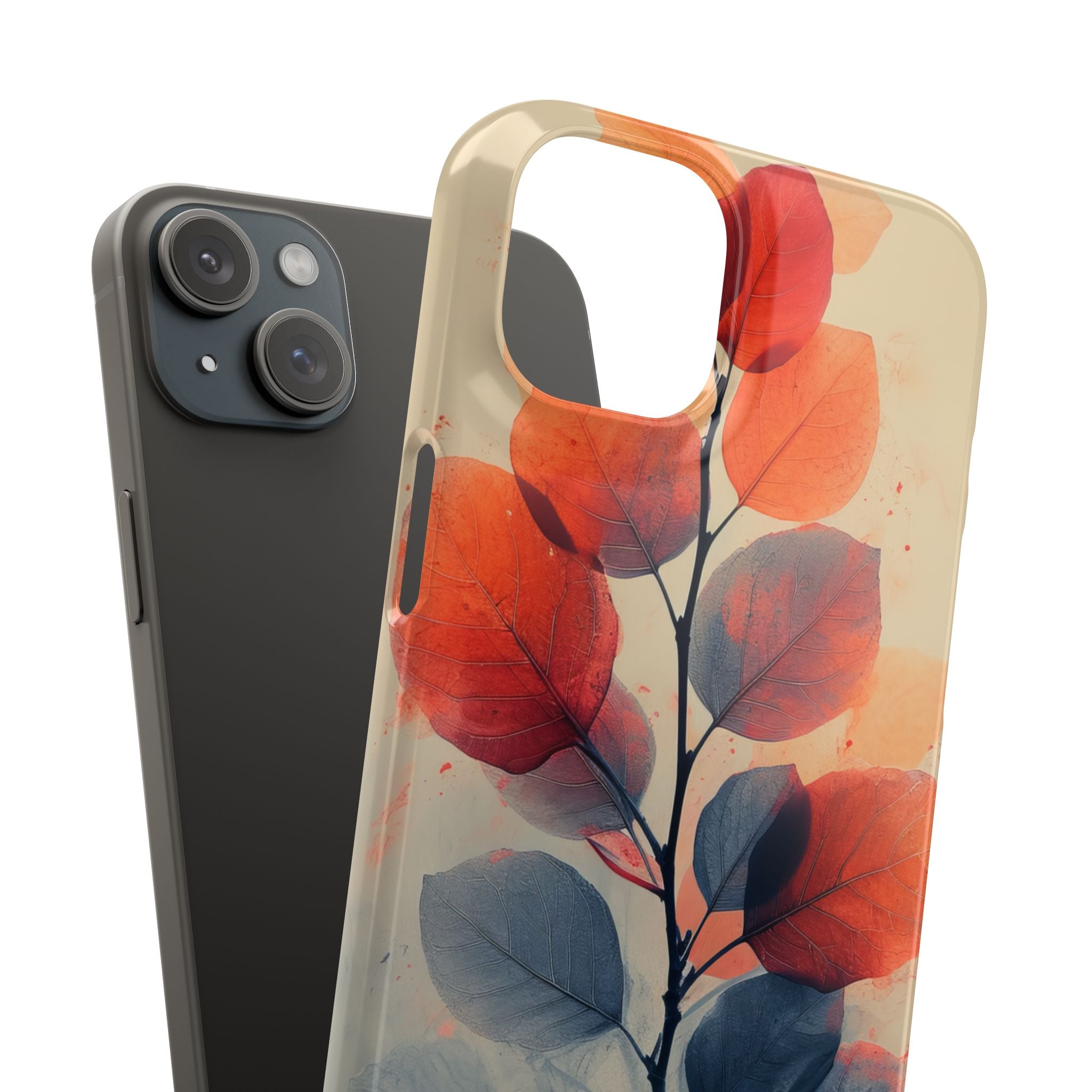 Ethereal Leaf Harmony iPhone 15 - Slim Phone Case