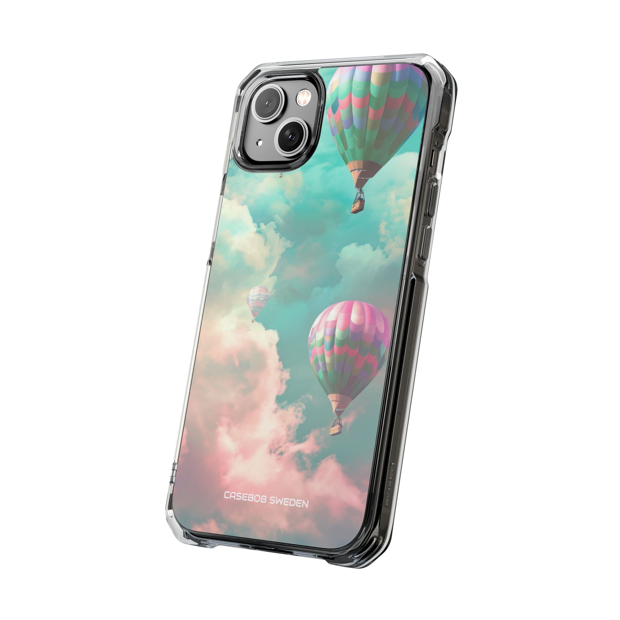 Pastel Balloon Adventure - Clear Impact iPhone 14 Phone Case