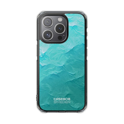Soothing Aqua Currents iPhone 15 - Impact Clear+