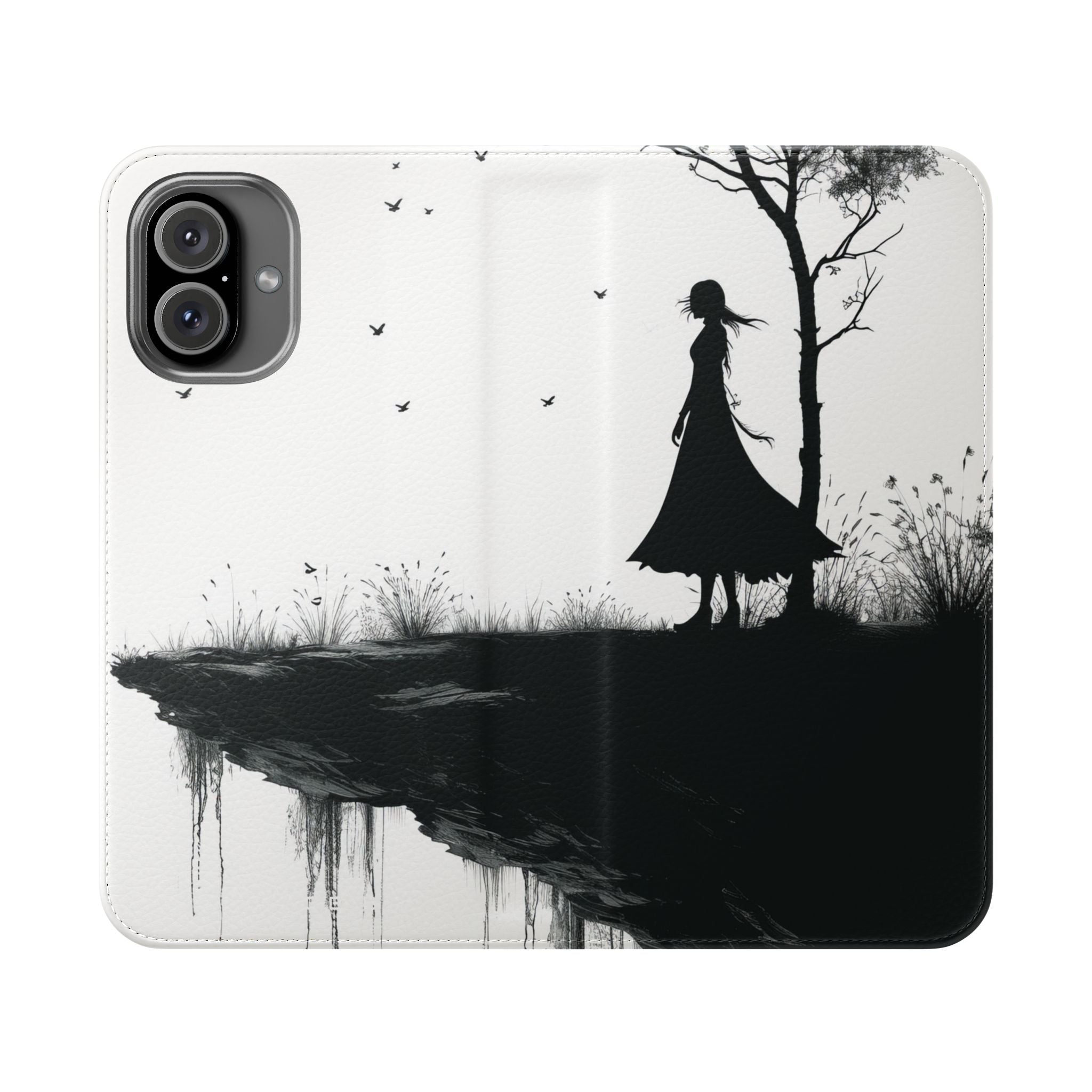 Cliff Silhouette - iPhone 16 Plus Case - Wallet