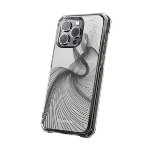 Fluid Elegance - Phone Case for iPhone (Clear Impact - Magnetic)