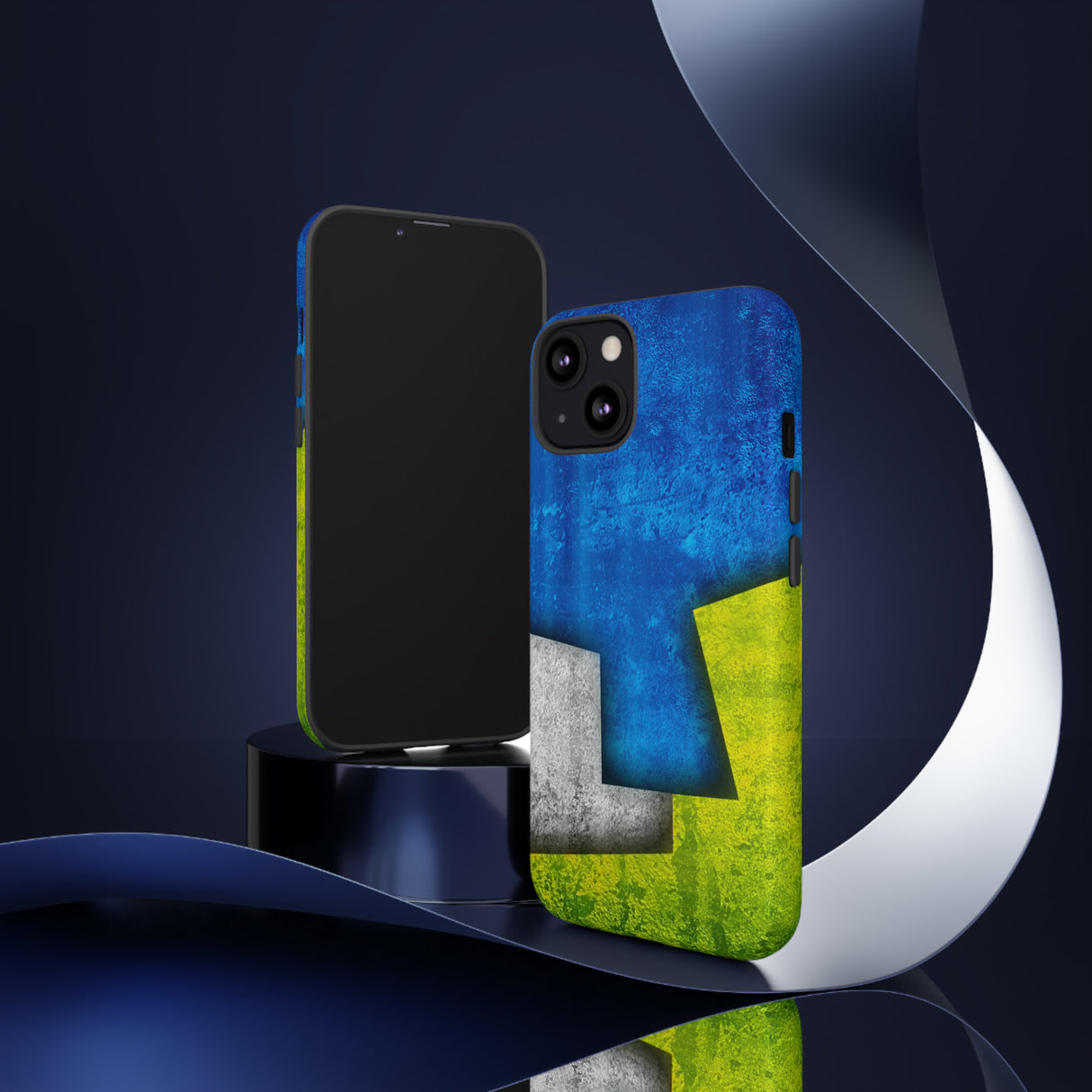 Blue Abstract Art - Protective Phone Case