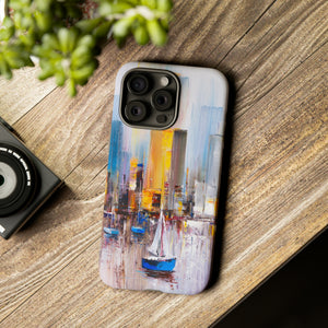 Oil Painting - Manhattan Bay - Protective Phone Case