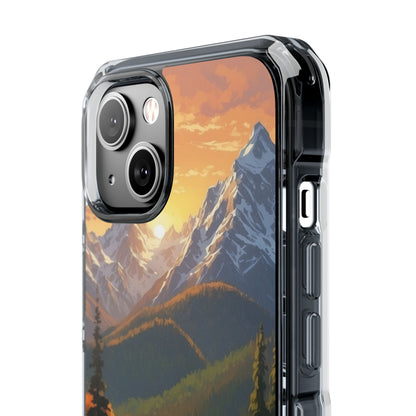 Mountain Reflections Glimmer iPhone Case - Impact