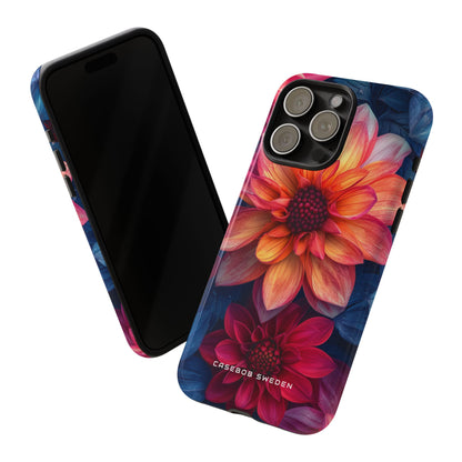 Fiery Bloom Harmony iPhone 15 - Tough Phone Case