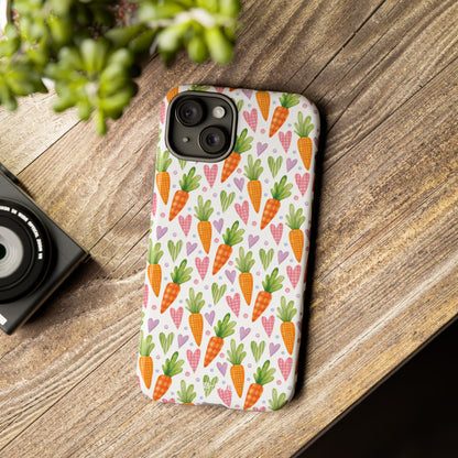 Carrots Embrace Hearts - iPhone Case
