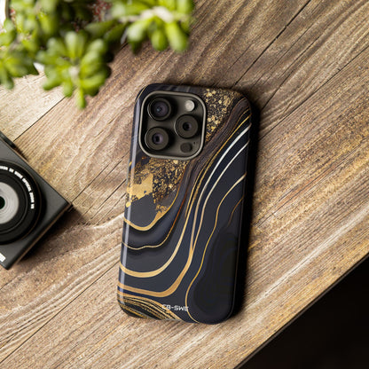 Elegant Gold Streams - iPhone Case