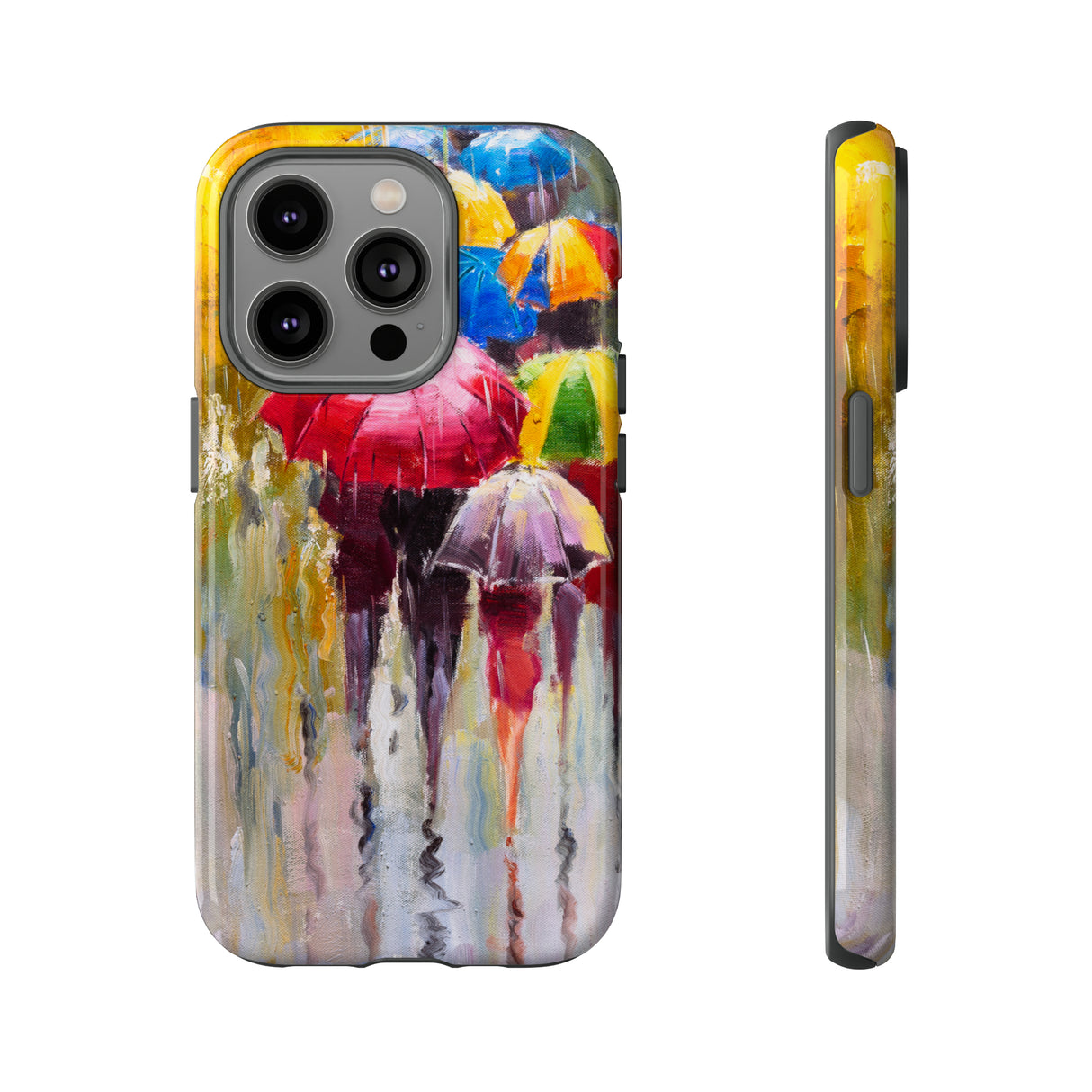 Oil Painting - Rainy Day - Protective Phone Case