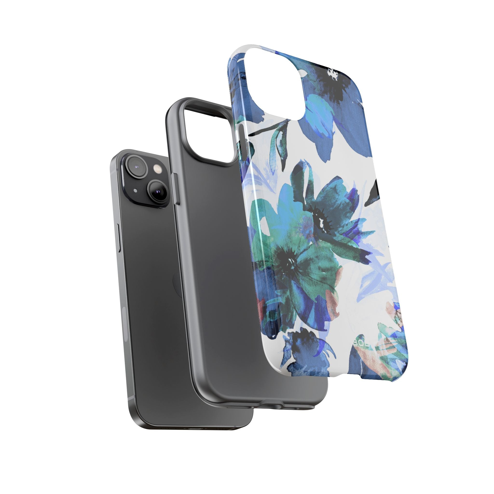 Blue Blossom Radiance iPhone 14 Plus Case - Tough