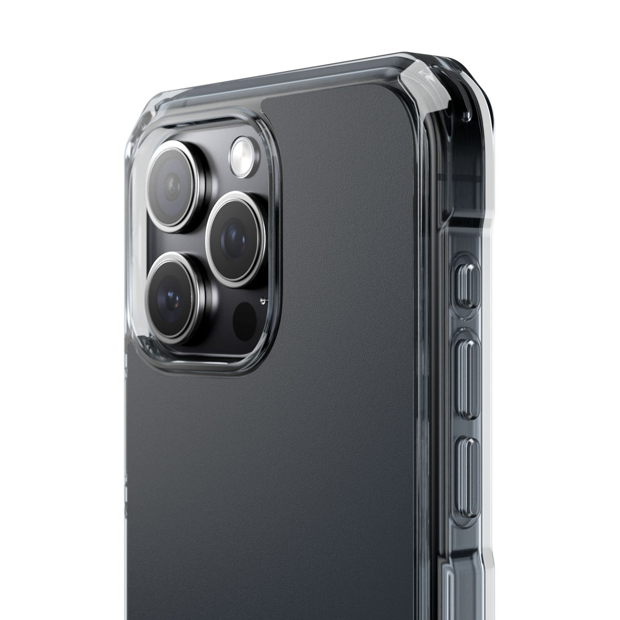 Gun Metal | Handyhülle für iPhone (Clear Impact Case - Magnetisch) 