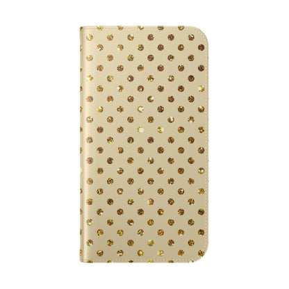 Golden Sparkle - iPhone 16  Case - Wallet