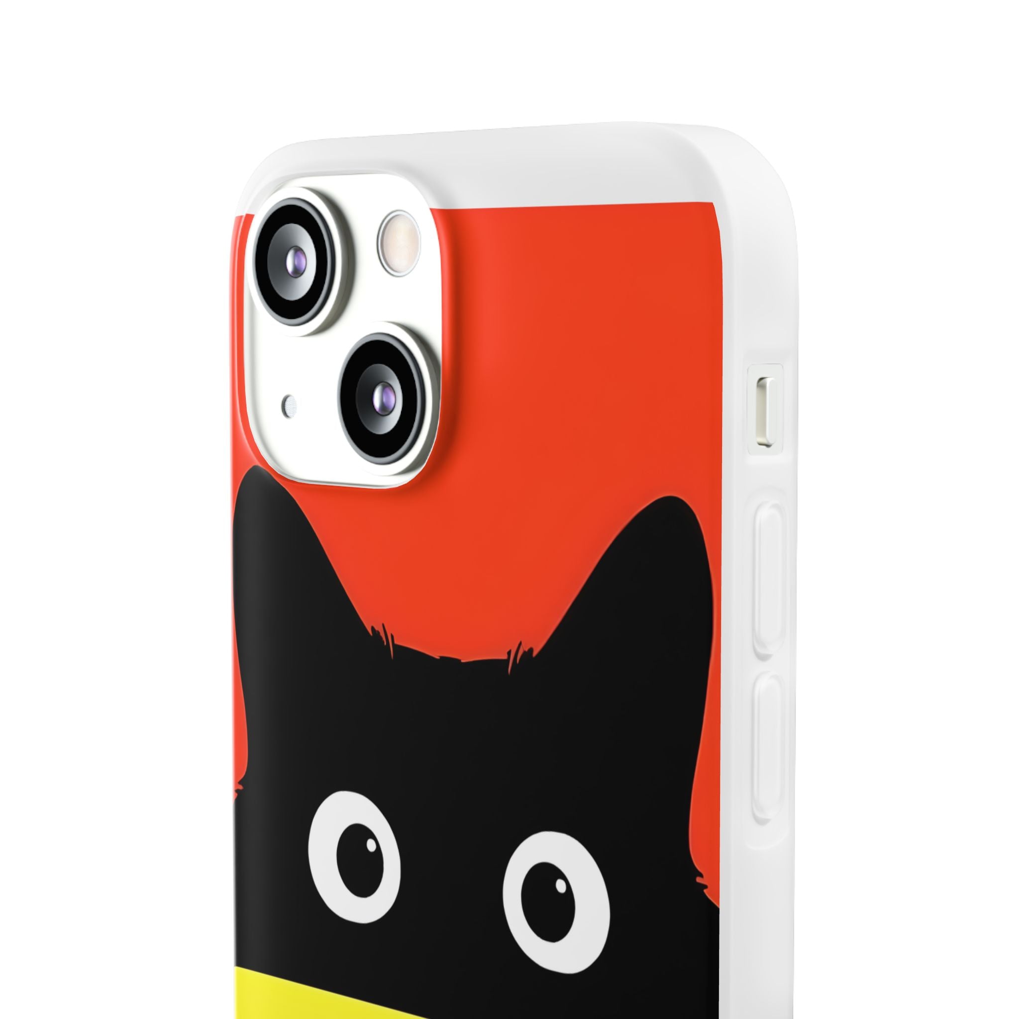 Peekaboo Cat Crimson iPhone 13 mini Case - Soft